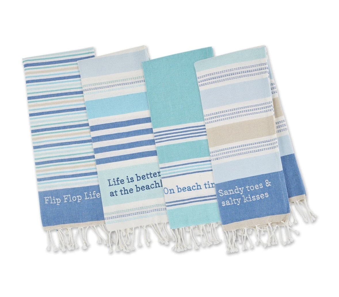 Assorted Beach House Vibes Dishtowels - 1 count